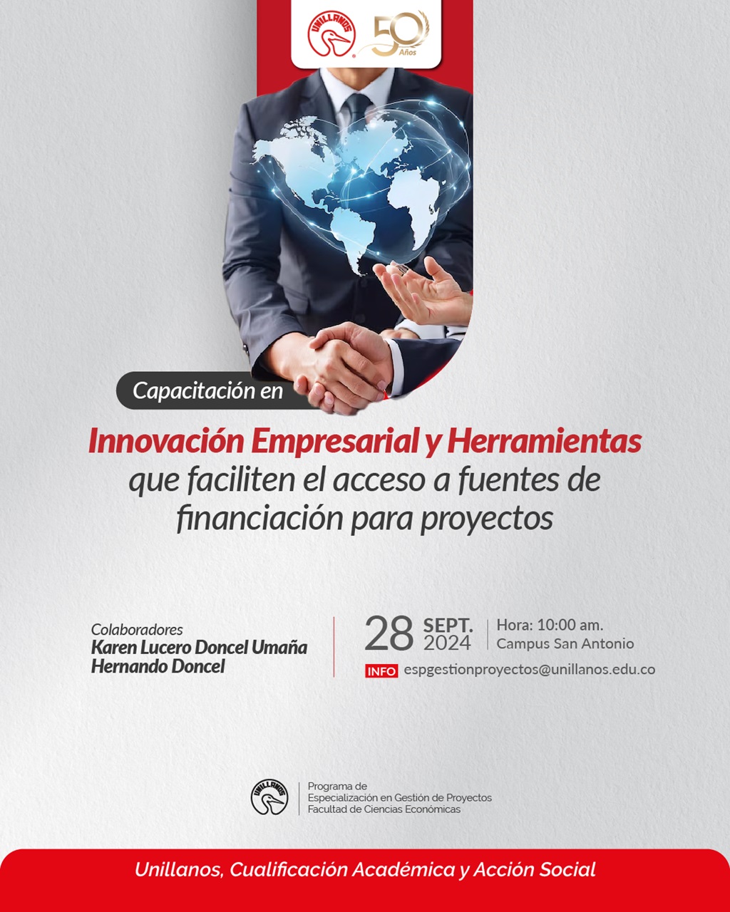 Capacitación en Innovación Empresarial y Herramientas que Faciliten El Acceso a Fuentes de Financiación para Proyectos